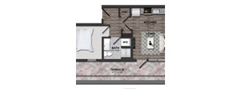 1 Bed/1 Bath 60%-1T (m254aa01)