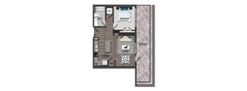 1 Bed/1 Bath 60%-1X (m254aa09)