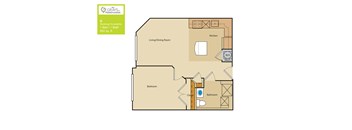 1 Bed/1 Bath (ADA5)