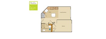 1 Bed/1 Bath (252aa1)
