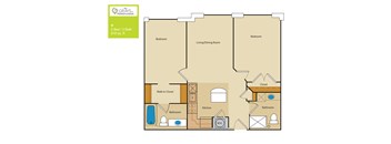 2 Bed/2 Bath (252bc1)