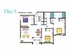 The Arches at Regional Center West 3 Bedroom Apartment Floor Plan
