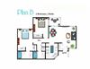 The Arches at Regional Center West 2 Bedroom Apartment Floor Plan