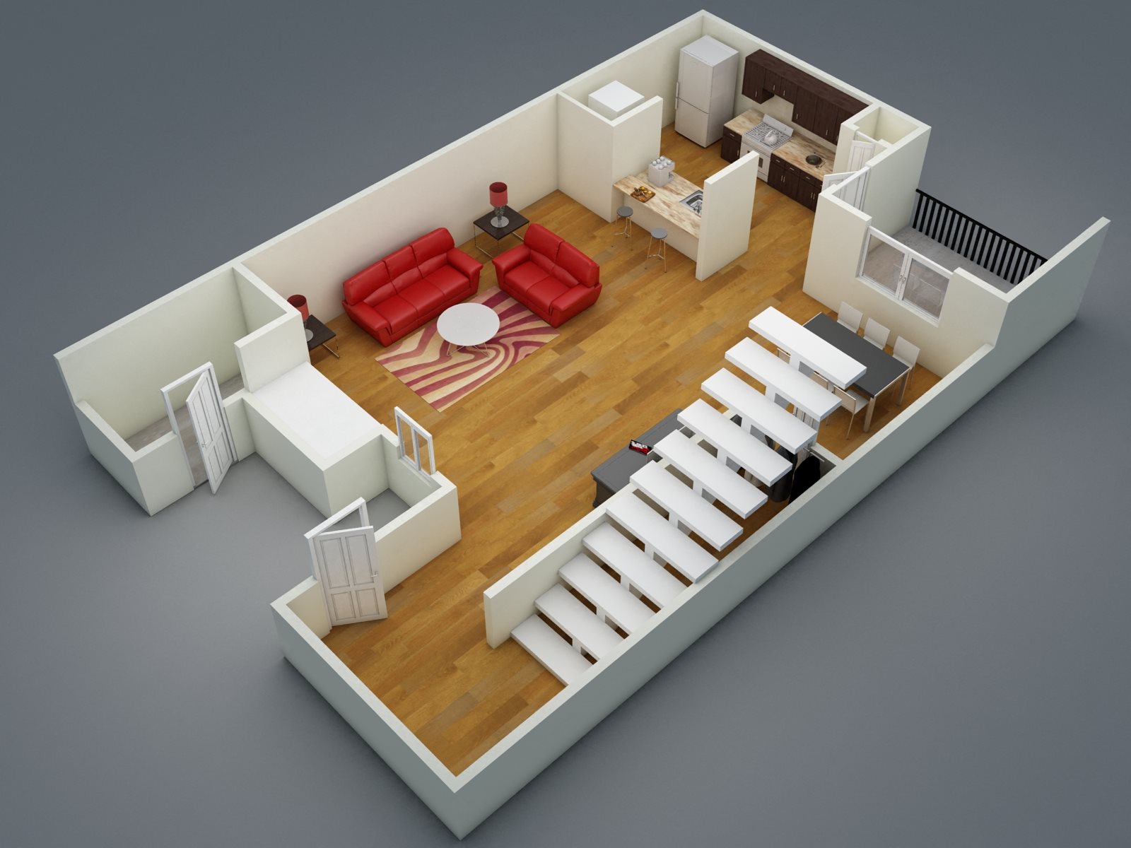 One Bedroom | One Bath | C3 Floor Plan 3