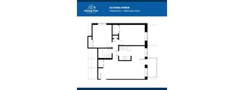 2 Bedrooms, 1 Bathroom