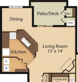 1 Bedroom | 1 Bath | 855 SF 1 Bedroom | 1 Bath | 855 SF