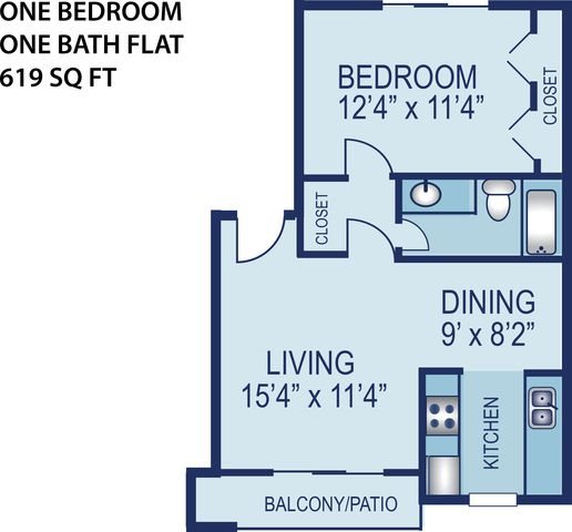 1 Bedroom Flat Floor Plan 1