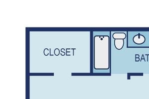 1 Bed 1 Bathroom Floor Plan 1 Bed 1 Bathroom Floor Plan at The Thread, Texas, 75240