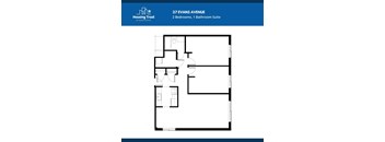 2 Bedrooms, 1 Bathroom