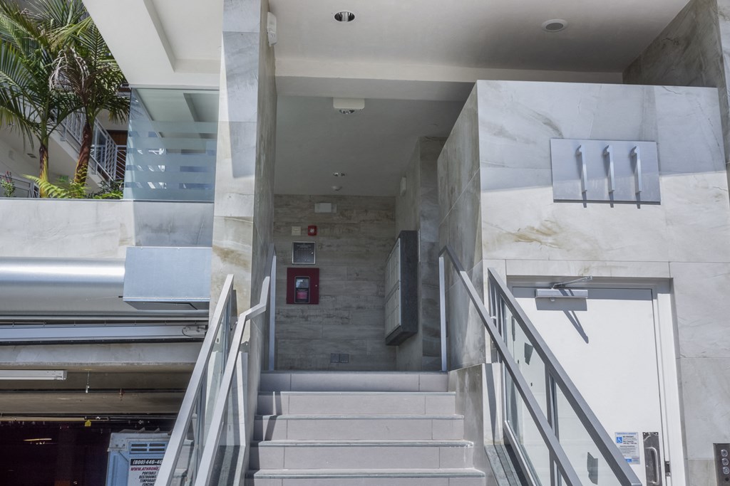 Front Entrance Stairs at Kings Court by Wiseman