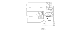 Two Bedroom, Two Bath