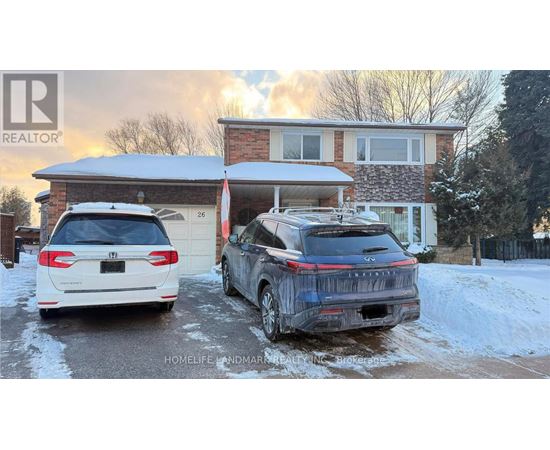 Two cars are parked in front of a house with snow on the ground.