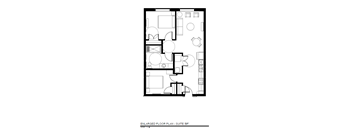 B-2 Bedrooms, 2 Bathrooms, Den