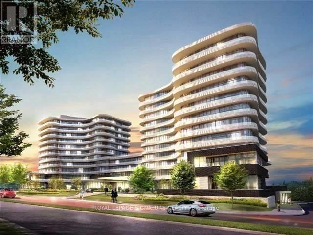 A modern building with a curved design is depicted in the image.