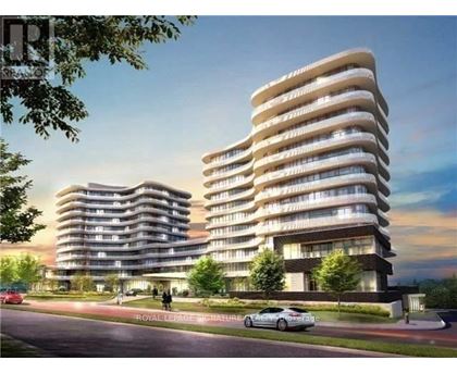 A modern building with a curved design is depicted in the image.