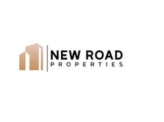 A logo for New Road Properties featuring a stylized building.