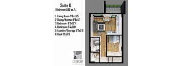 D type_1Bed1Bath
