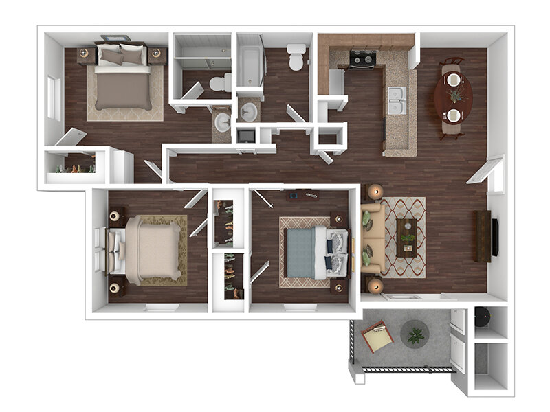 3 BR, 2 BA