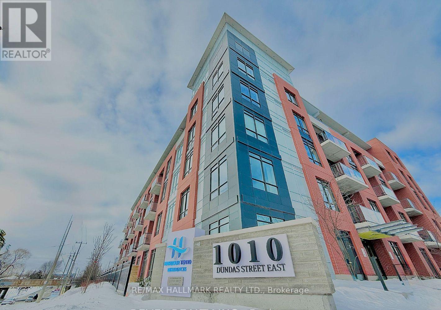 A multi-story building with the number 1010 on it.