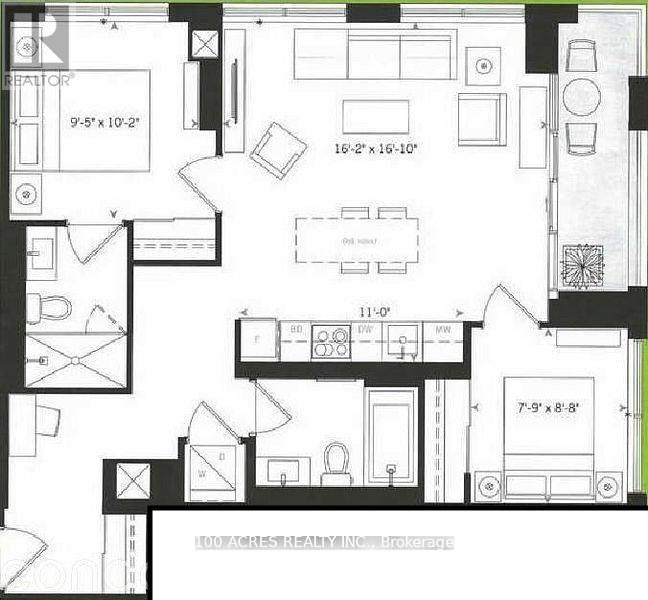 A black and white floor plan of a house with labeled rooms and dimensions.