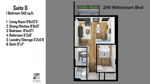 290 Millennium Blvd 2 Beds Apartment for Rent