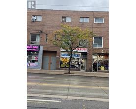 A tree in front of a building with a sign that says "Closing Sale!".