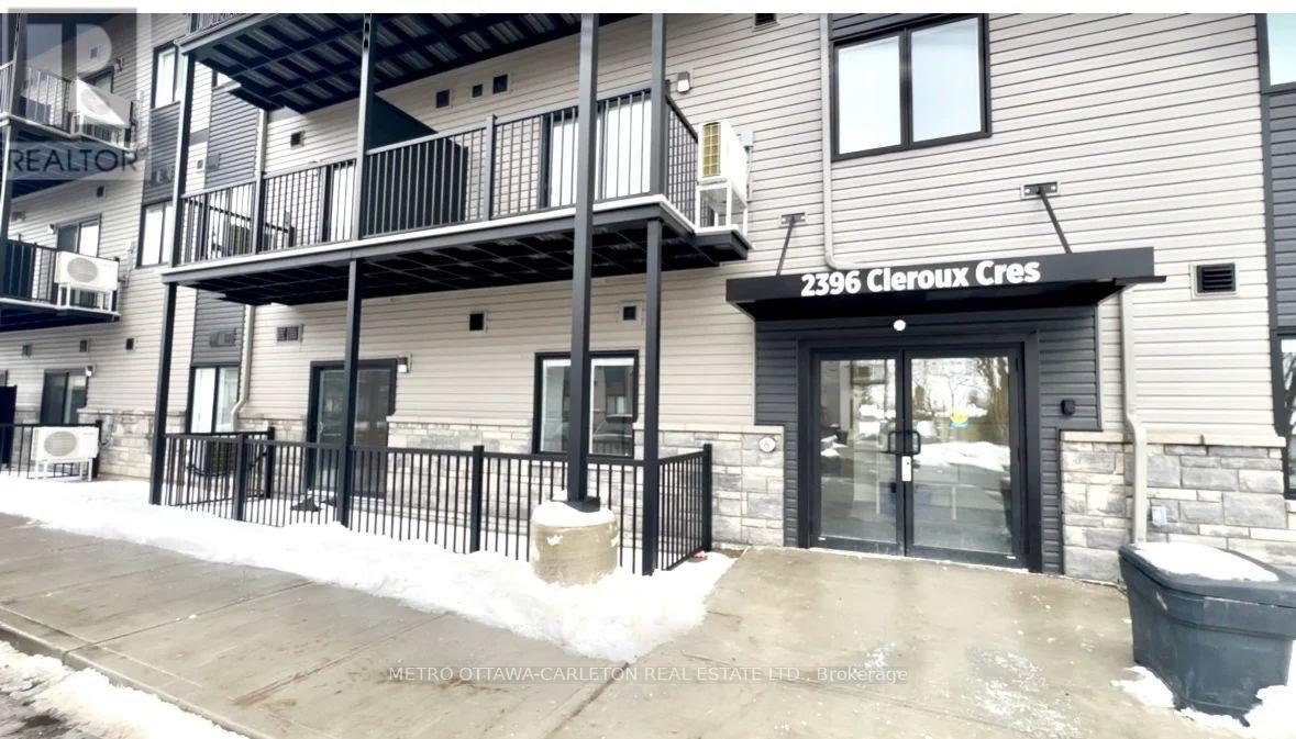 A building with the sign 2396 Cleroux Cres is shown.