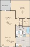 1 Bed / 1 Bath A2
