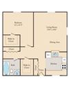 1 Bed / 1 Bath A