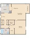 1 Bed / 1 Bath B