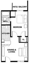 One Bedroom One Bath Exclusive