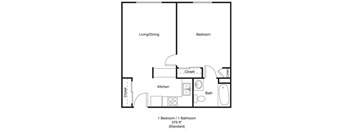 1 Bed 1Bath Std