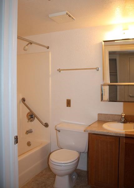 a bathroom with a toilet and a shower and a sink