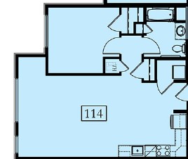 1 BR - 50% - 114