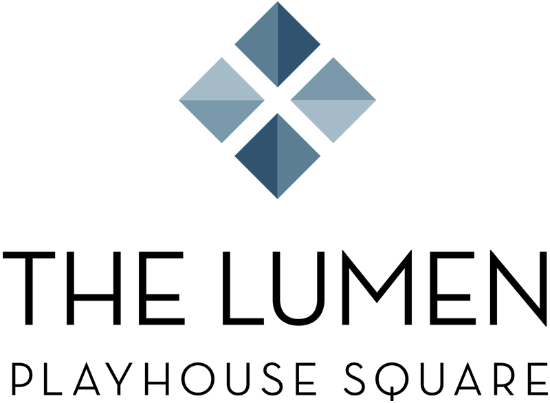 the lumen playhouse square apartments logo