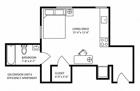 320 S. Division Studio-2 Beds Apartment for Rent - Photo Gallery 10