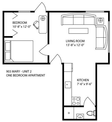 903 Mary 1-3 Beds Apartment for Rent - Photo Gallery 3