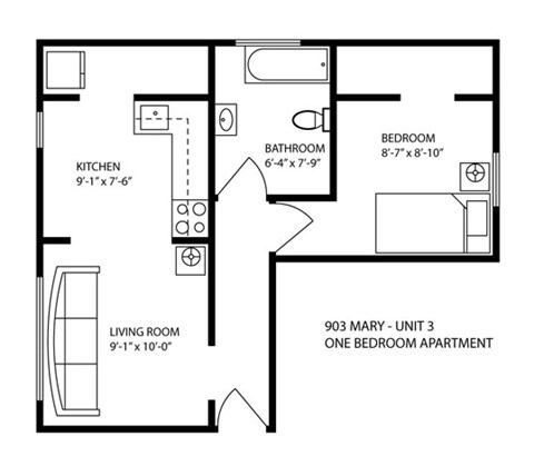 903 Mary 1-3 Beds Apartment for Rent - Photo Gallery 2