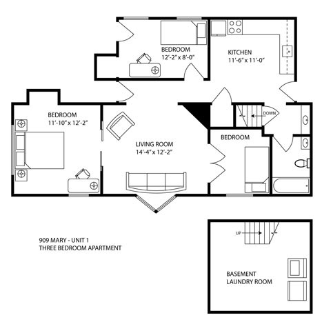 909 Mary 3 Beds Apartment for Rent - Photo Gallery 3