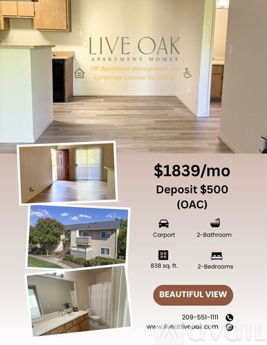 A kitchen with wooden cabinets and a black stove top oven is for rent at $1889.00.