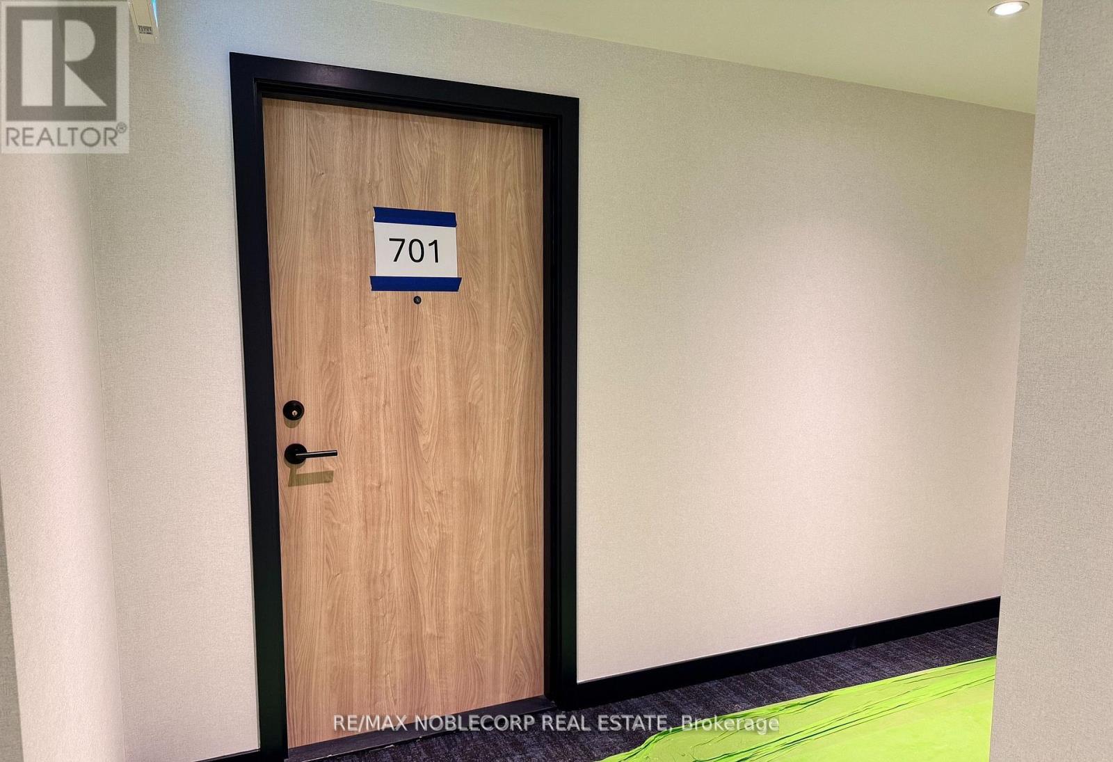 A door with the number 701 on it.
