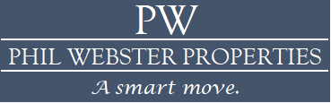 A logo for Phil Webster Properties with a tagline.