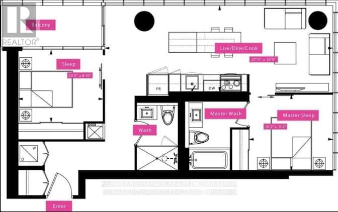 A floor plan of a house with labeled rooms such as "Ballroom" and "Master Bedroom.".