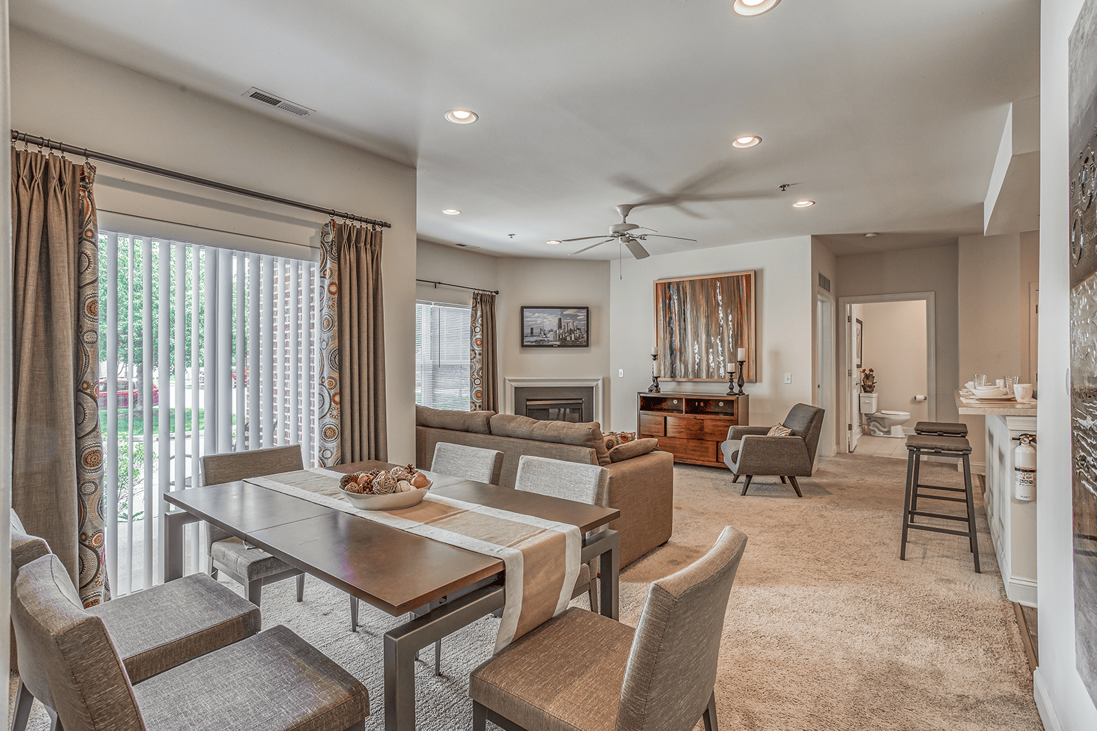 Model 2 Bedroom Dining Room at Trexler Park West in Allentown, PA