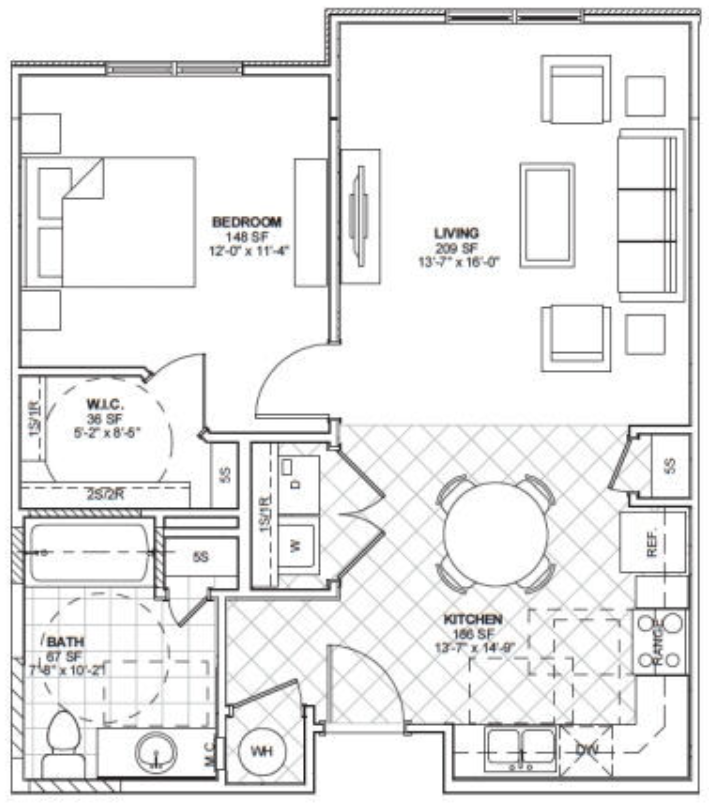 1BR/1BA