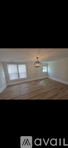 A bathroom with a white sink and wooden floor.