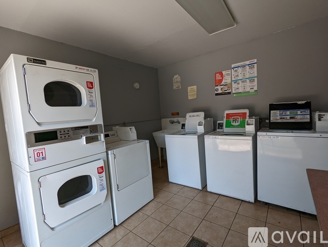 A laundry room with a washing machine and dryer.