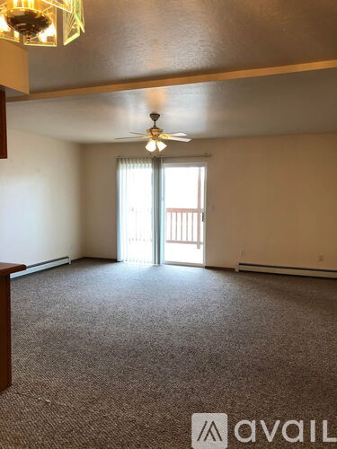 A room with a carpeted floor and a closet with a white door.