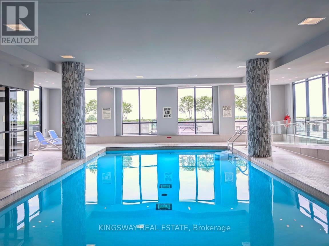 A Kingsway Real Estate brokerage office with a pool.