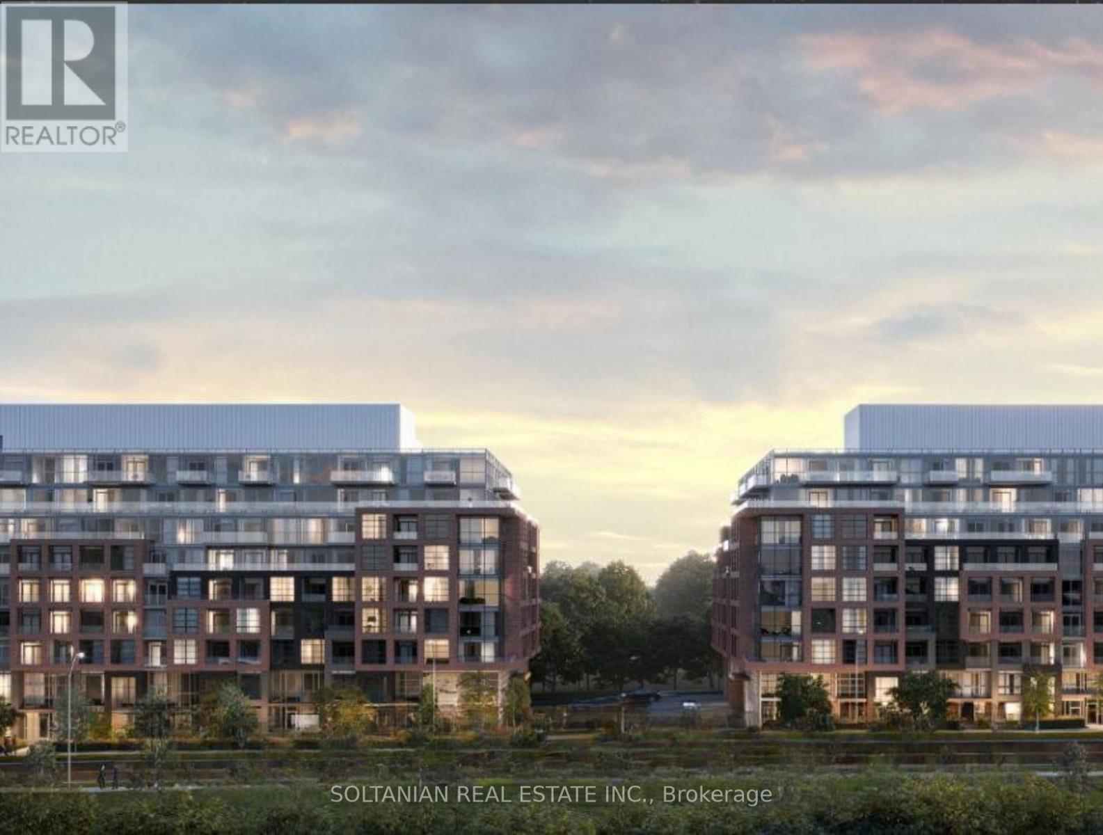 Two modern apartment buildings are shown in the image.